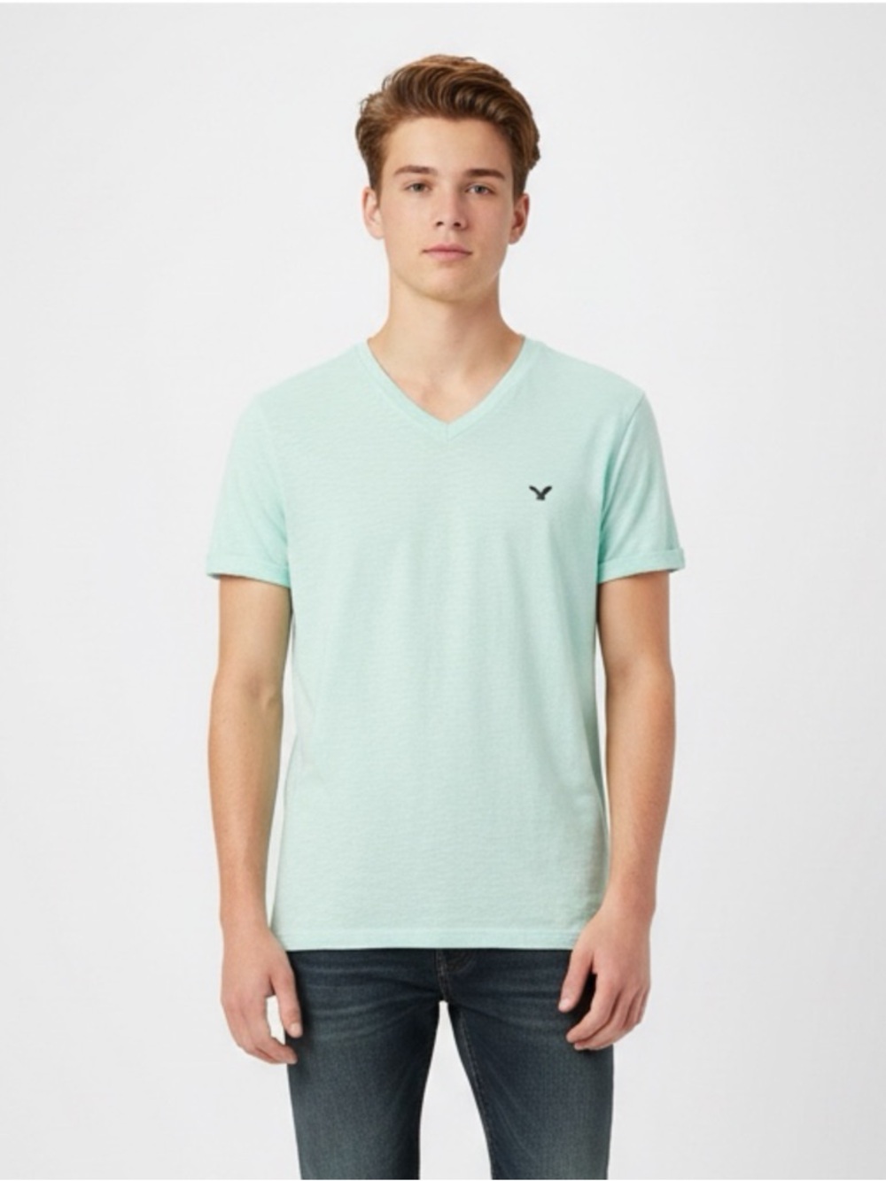 American Eagle Outfitters Mens Classic Fit V-Neck Short Sleeve T-Shirt Size S